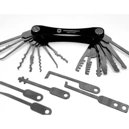 20PCS Stainless Steel Haoshi Tools 20 In 1 Keychain Key Repair Tool Practice Locksmith Tools