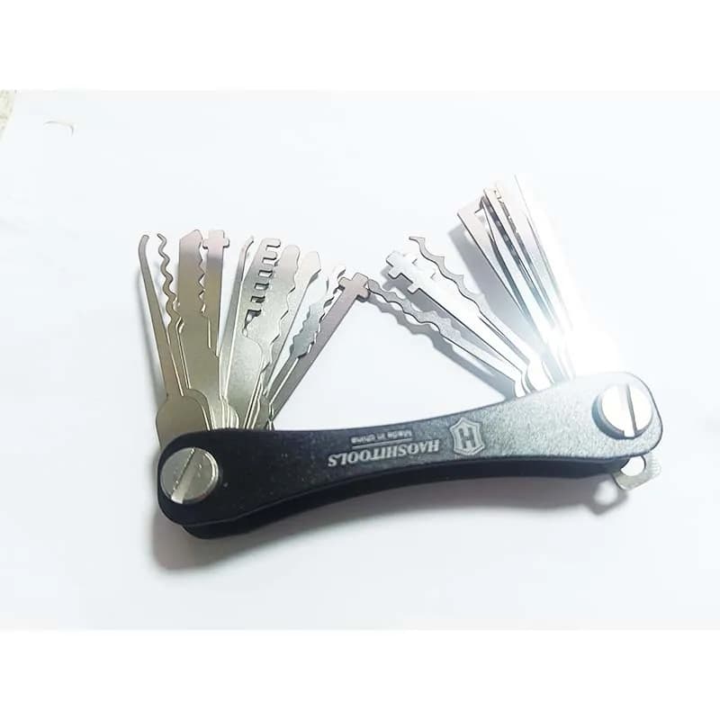20PCS Stainless Steel Haoshi Tools 20 In 1 Keychain Key Repair Tool Practice Locksmith Tools