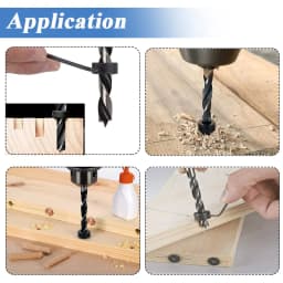New Drill Depth Stop Bit Collar Set Adjustable Positioner Limit Ring Allen Wrench Tighten Stopper Set-Screws Woodworking Tool