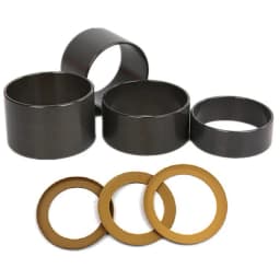 2pcs/set Pump Piston Ring Oil-Free Mute Air Compressor Cylinder Replacement For 550/600/1500/1600W Pneumatic Parts