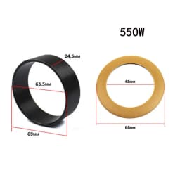 2pcs/set Pump Piston Ring Oil-Free Mute Air Compressor Cylinder Replacement For 550/600/1500/1600W Pneumatic Parts