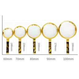 Hot 60/70/80/90/100mm Handheld 10X Magnifier Magnifying Glass Loupe Reading Jewelry Elderly Reading Microscope