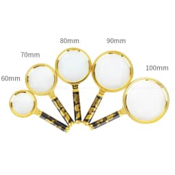 Hot 60/70/80/90/100mm Handheld 10X Magnifier Magnifying Glass Loupe Reading Jewelry Elderly Reading Microscope