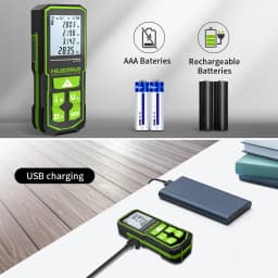 Huepar Laser Distance Measuring Meters Tool with Angle Sensor Rechargeable Digital Green Beam 60M 100M 120M Laser Rangefinder