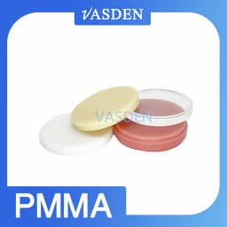 VASDEN PMMA Blocks Monolayer Dental Lab Materials Resin Disc Dentista For Cad Cam Open System 98mm A1 A2 A3 A3.5 Colors
