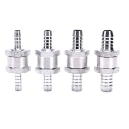 One Way 6/8/10/12mm 4 Size Aluminium Alloy Fuel Non Return Check Valve One Way Fit Carburettor