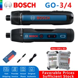BOSCH GO 3/4 Cordless Screwdriver 3.6/4V Lithiumion Battery Rechargeable Cordless Drill with Box Bosch GO3 Professional Tool Set