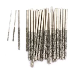 Diamond Coated Twist Drill Bits 0.8mm 1mm 1.2mm 1.5mm 1.8mm 2mm 2.5mm 3mm For Glass Jewellery Jade Straight Shank