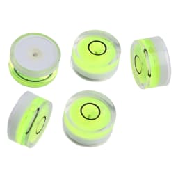 5pcs Circular Mini Spirit-Level Set Meter Bubble Inclinometer Green Bullseye Cameras Measure Tools Horizontal Ruler