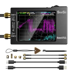 NanoVNA-H NanoVNA-H4 Vector Network Analyzer 10KHz-1.5GHz MF HF VHF UHF Antenna Analyzer Antenna Tuner Nano VNA SWR Phase Delay