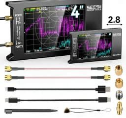 NanoVNA-H NanoVNA-H4 Vector Network Analyzer 10KHz-1.5GHz MF HF VHF UHF Antenna Analyzer Antenna Tuner Nano VNA SWR Phase Delay