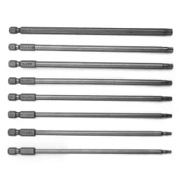 Tamper Proof Security Bit Magnetic Bit Sets Torx Screwdriver Flat Head 1/4" Hex Bit 150mm Long T8 T10 T15 T20 T25 T27 T30/T40