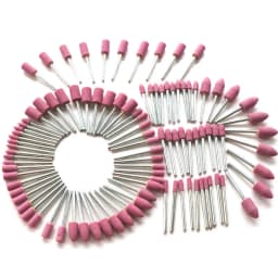 100PCS/Box Assorted Ceramic Mounted Point Grinding Stone Head Wheel 4-10mm For Dremel Drill Rotary Tools 3mm Shank