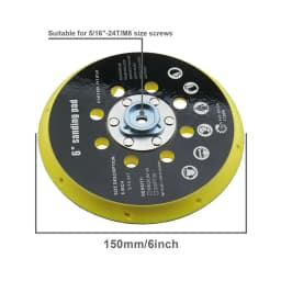 6 Inch 150mm 17 Holes Sander Backing Pad For Makita BO6030 BO6040 For Festool RO1 ES150 ET2 ES / ETS 150 Grinding Sanding