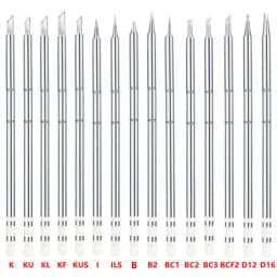 T12 Electric Copper Soldering Iron Tips T12-K B2 BC1 ILS BCF2 D16 KF For Hakko fx951 DIY Welding Head Soldering Station Kits