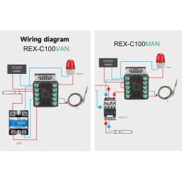 REX-C100 PID Temperature Controller K Type Single Input Digital Display Thermostat AC110V-240V Relay SSR Output 400℃