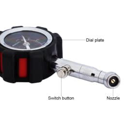 High Accuracy Tire Pressure Gauge Black 100 PSI For Accurate Car Air Pressure Tyre Gauge For Car Truck and Motorcycle