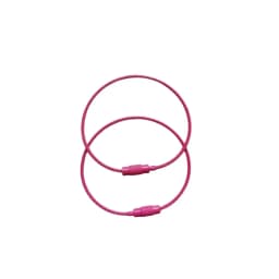 10pcs Candy Colored Handmade DIY Production of Steel Wire Rope Keyrings, Multi-Color Accessories, Circular Rings Buckles