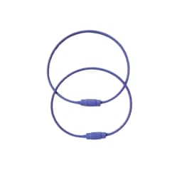 10pcs Candy Colored Handmade DIY Production of Steel Wire Rope Keyrings, Multi-Color Accessories, Circular Rings Buckles