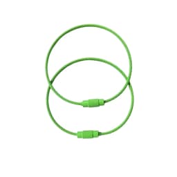 10pcs Candy Colored Handmade DIY Production of Steel Wire Rope Keyrings, Multi-Color Accessories, Circular Rings Buckles