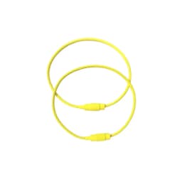 10pcs Candy Colored Handmade DIY Production of Steel Wire Rope Keyrings, Multi-Color Accessories, Circular Rings Buckles