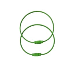 10pcs Candy Colored Handmade DIY Production of Steel Wire Rope Keyrings, Multi-Color Accessories, Circular Rings Buckles