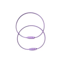 10pcs Candy Colored Handmade DIY Production of Steel Wire Rope Keyrings, Multi-Color Accessories, Circular Rings Buckles