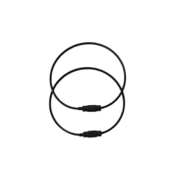 10pcs Candy Colored Handmade DIY Production of Steel Wire Rope Keyrings, Multi-Color Accessories, Circular Rings Buckles