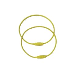 10pcs Candy Colored Handmade DIY Production of Steel Wire Rope Keyrings, Multi-Color Accessories, Circular Rings Buckles