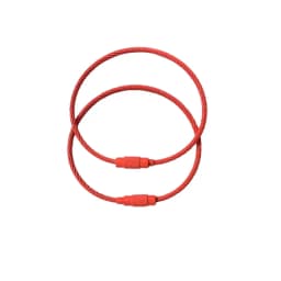10pcs Candy Colored Handmade DIY Production of Steel Wire Rope Keyrings, Multi-Color Accessories, Circular Rings Buckles