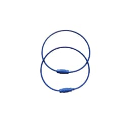 10pcs Candy Colored Handmade DIY Production of Steel Wire Rope Keyrings, Multi-Color Accessories, Circular Rings Buckles