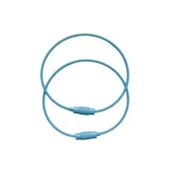 10pcs Candy Colored Handmade DIY Production of Steel Wire Rope Keyrings, Multi-Color Accessories, Circular Rings Buckles
