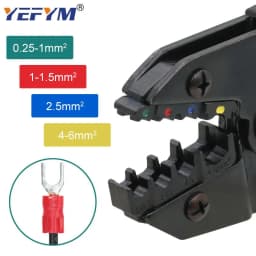 Crimping Pliers Clamp Tools Cap/coaxial Cable Terminals Kit 230mm HS-40J Multi Functional YEFYM Carbon Steel Multifunctional