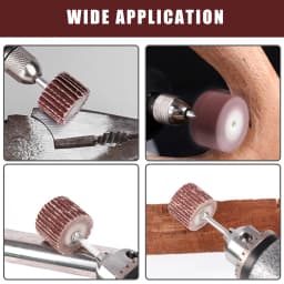 23pcs 10mm Flap Sanding Wheels for Dremel Accessories Abrasives Die Grinder Flapper Sander Drill Rotary Tool