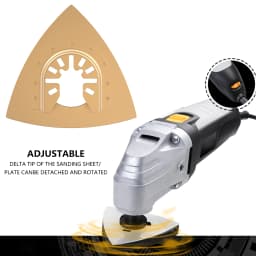 8Pcs Multitool Blades Cemented Carbide Oscillating Saw Blades Professional Triangle Saw Blade for Ceramic Tile Marble Cutting