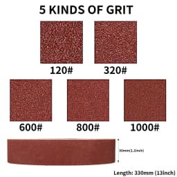 10pcs 30x330mmSanding Belts Belt Sande Machine Special Abrasive for Polishing Machine Metal Woodworking Blade Grinding