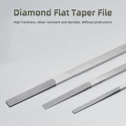 1 Pcs Diamond Flat Taper Shaped File For Grinding Mold Trimming DIY Hand Tools CF402/404/406/408 150# 200# 400#