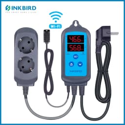 INKBIRD IHC-200/IHC-200-Wifi Humidity Controller Smart App Control Dual Digital Display Hygrometer Socket with High Low Alarm