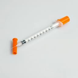 100pcs/box 1ml Sterile Disposable Syringes with 31Ga 8mm Needle, Individually Wrapped for Lab Measuring Tool Pet Feeding