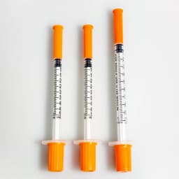 100pcs/box 1ml Sterile Disposable Syringes with 31Ga 8mm Needle, Individually Wrapped for Lab Measuring Tool Pet Feeding