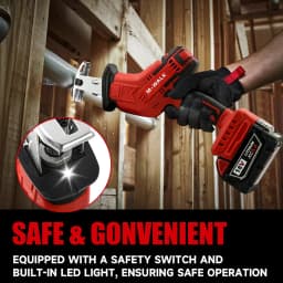 M-WALK Cordless Reciprocating Saw 18V Adjustable Speed Electric Saw Wood Metal Pipe Cutting Tools For Milwaukee 18V Battery Pins