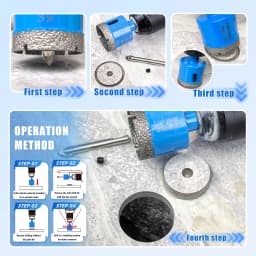 1pcs 18-68MM Diamond Drill Bits Set Ceramic Tile Hole Saw with position drill for Glass Marble Granite Stone Porcelain