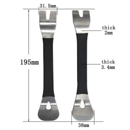 ZEXEF Stainless Steel Buckle Pry for Car Modification Removal of Audio Plate Center Console Interior Door Panel Tool Puncher