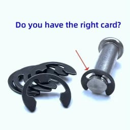 120pcs Black Stainless Steel Retaining Circlip Set Snap Ring E-clip Washer Assortment For Shaft Fastener M1.5-m10 Utility Tools