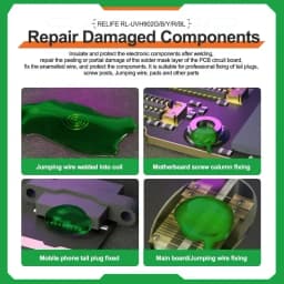 RELIFE RL-UVH902 10CC 3S Nano Solder Mask for Mobile Phone Repair Jumping Wire UV Quick Dry Curing Welding Paste Flux Oil
