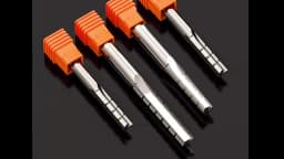 Dreanique 1pc 3 Straight Flutes Carbide Milling Cutter Chipbreaker Woodworking Carving CNC Trimming Slot Bit Plywood