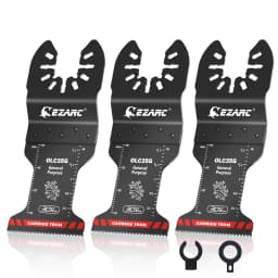 EZARC Carbide Oscillating Saw Blades General Purpose Multitool Blades Quick Release for Metal Nails Wood Plaster Drywall PVC