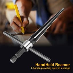 Tapered Hex Reamer,Tapered Reamer,T Handle Taper Reamer, Reamer Tool, Bridge Pin Hole Handheld T Shape Hand Reamer