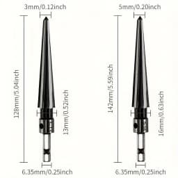 Tapered Hex Reamer,Tapered Reamer,T Handle Taper Reamer, Reamer Tool, Bridge Pin Hole Handheld T Shape Hand Reamer