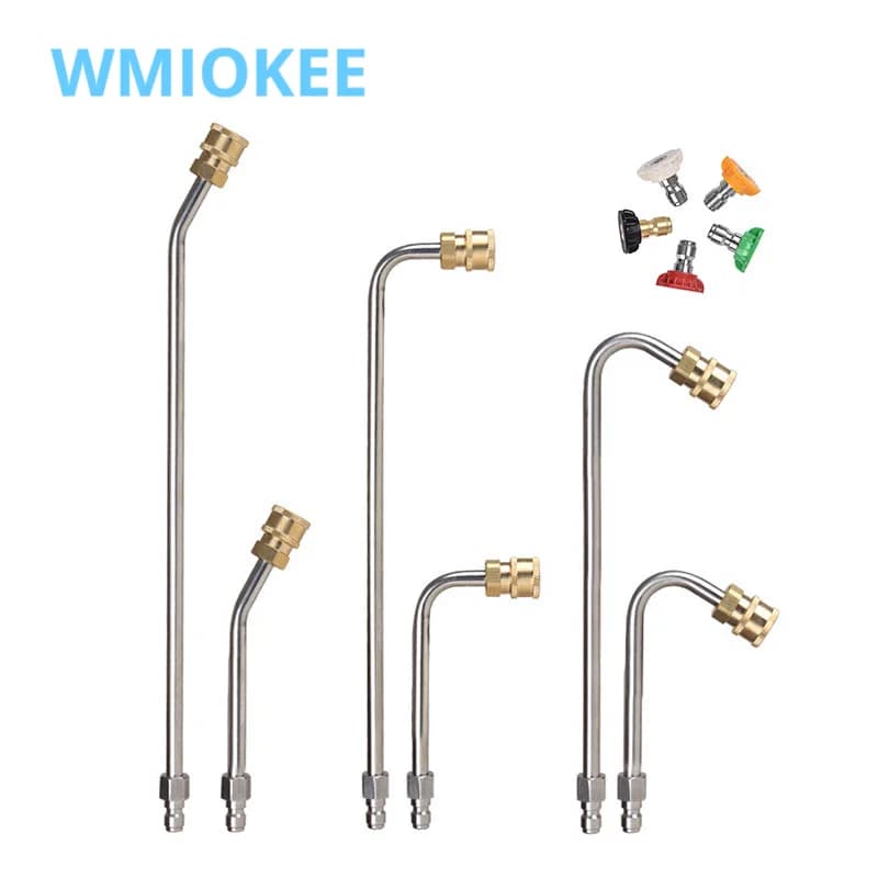 Pressure Washer Extension Rod Lance Set 4000PSI Spray Gun with 1/4 Inch Quick Connect for Efficient Cleaning